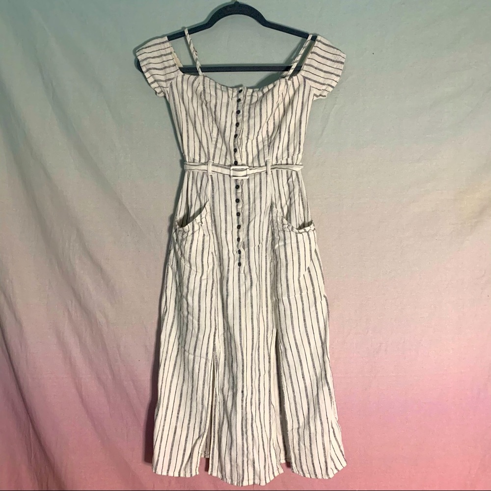 Stripped off the shoulder dress